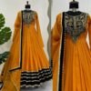 Caliph Fashion Gold crush with Viscos Velvet Dress