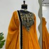 Caliph Fashion Gold crush with Viscos Velvet Dress - Image 5