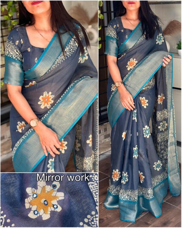 Caliph Fashion Presents - Chand Bahar Design Saree🌙✨ - Image 4